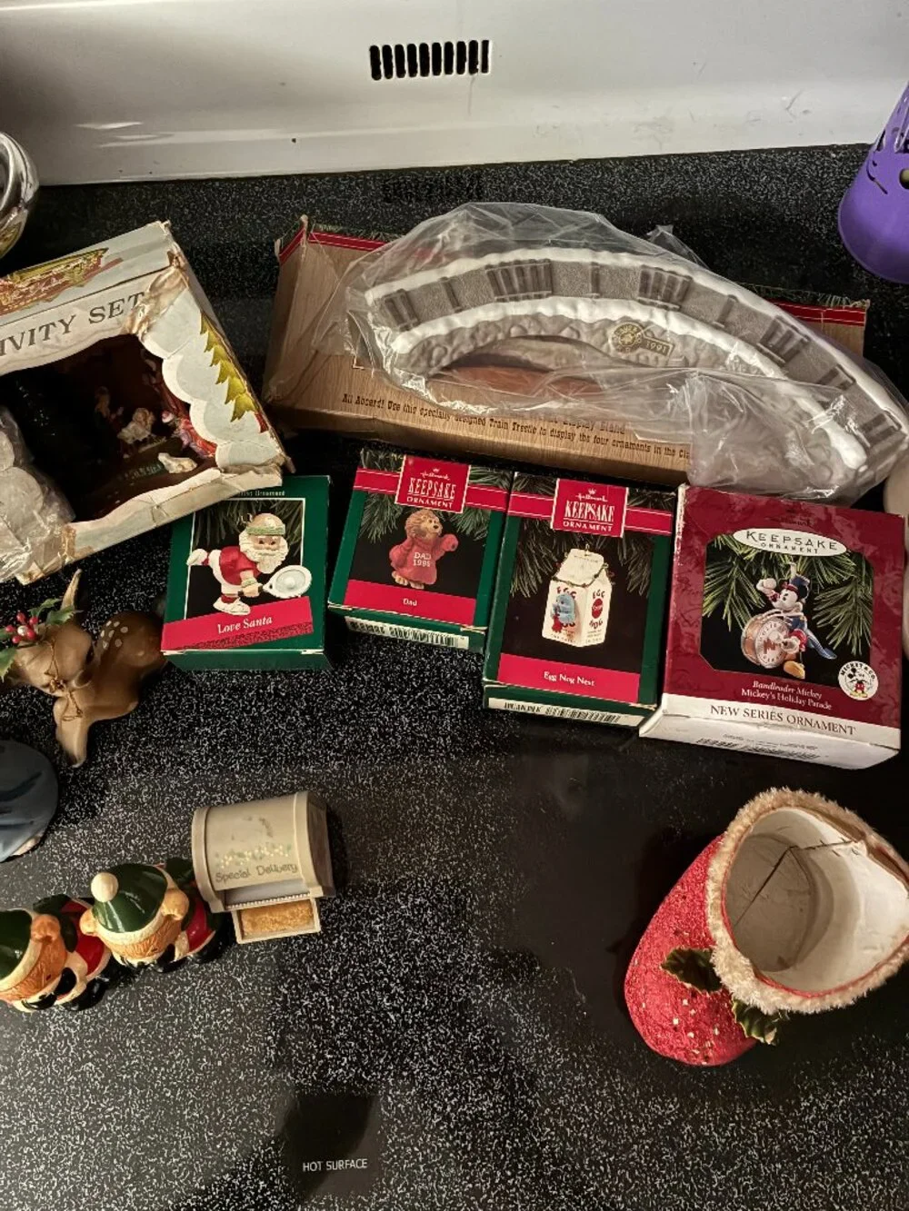 Group of Vintage Christmas Ornaments & Decorations